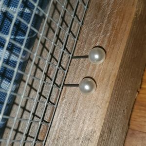 Saltwater Pearl Earings, Kay, White- Cream